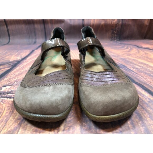 NAOT Kirei Brown Suede Leather Mary Jane Shoes Womens 39 / 8 (2e14) - Picture 8 of 10